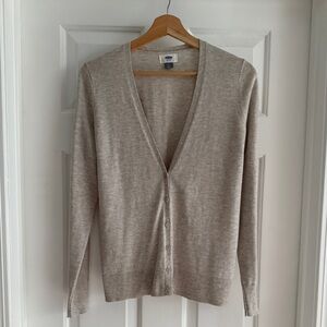 Old Navy Light Beige Cardigan Sweater